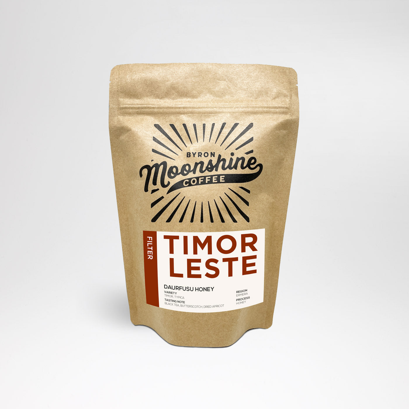 Timor-Leste Laclo Natural Filter Roast Coffee Byron Moonshine Coffee   