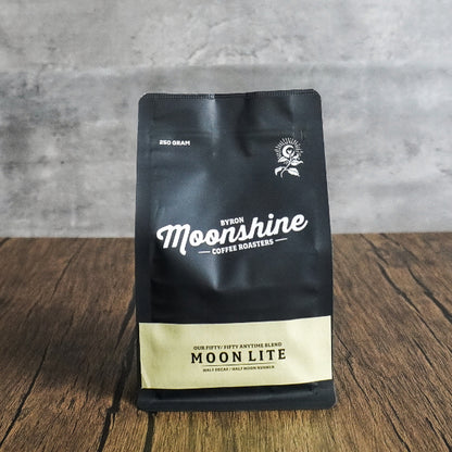 Moon Lite Blend:  Organic Decaf + Organic Moon Runner