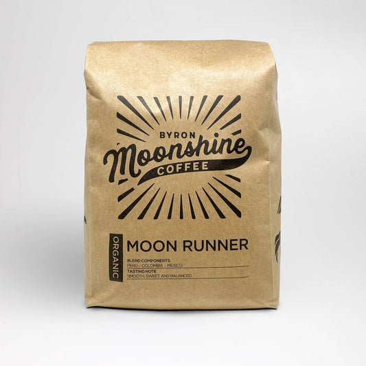 Moon Runner Organic Blend Coffee Byron Moonshine Coffee 1kg Whole Bean 