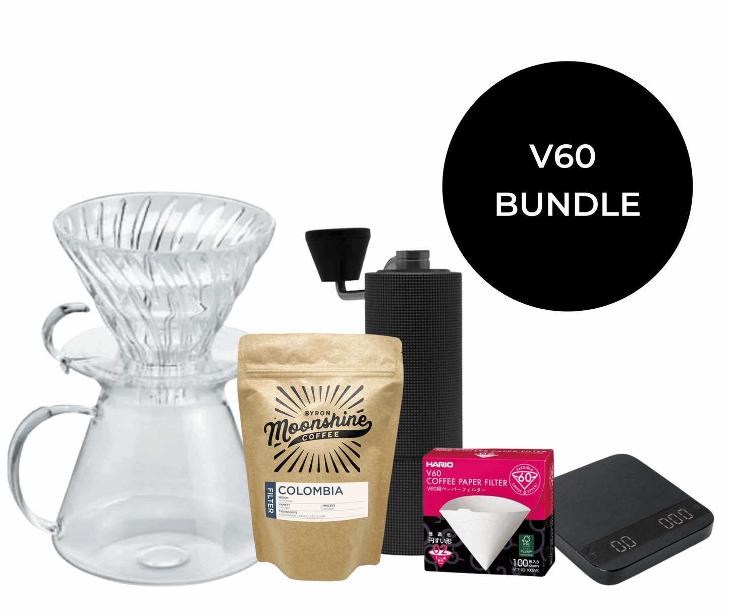 V60 Bundle  Byron Moonshine Coffee   