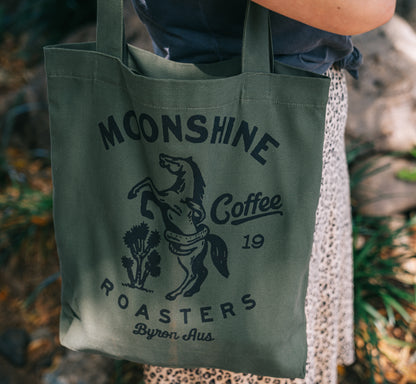 Moonshine Tote Bag - SOLD OUT Merchandise Byron Moonshine Coffee   